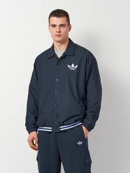 90s challenger East Beach Transportスタジャン Спортивна вітрівка чоловіча Adidas Coach Jacket IY7395 S Синя