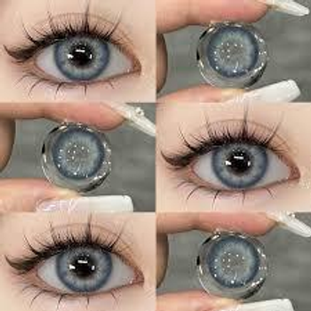 Кольорові контактні лінзи сині Rich Girl Blue Eyeshare