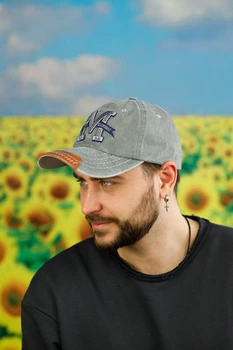 Чоловіча бейсболка Сірий Braxton"ENG Vitality"