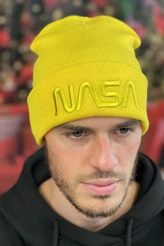 Чоловіча шапка Жовтий Braxton з вишивкою