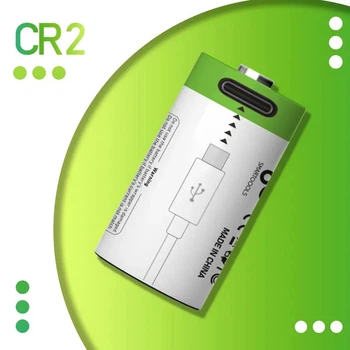 Аккумулятор батарейка CR2 с USB TYPE-C Smartoools 300mAh 3.7V Li-ion (16223)