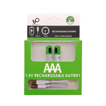 2 Батарейки AAA аккумуляторные с разъемом USB Type-C 500mAh 1.5V Smartoools + кабель (Блистер) (16220-2)