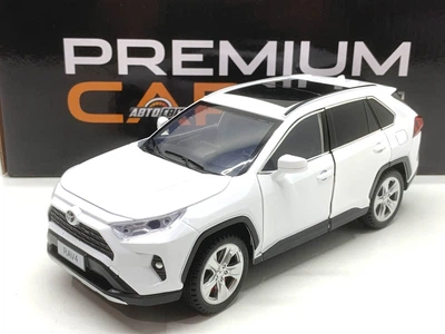 Машина Автосвит Toyota RAV4 инерционная открываются двери капот багажник 20 см Белая (AP-2008)