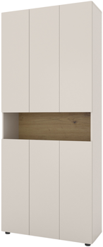 Шафа Metkas Home B001 900 х 350 х 2130 мм ЛДСП Кашемір - Дуб Артізан (MB001-KD)