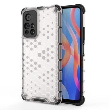 Чохол WAVE Honeycomb case armored cover with a gel frame for Xiaomi Redmi Note 11S / Note 11 Transparent