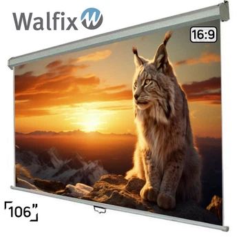 Проекционный экран Walfix SNM-9 настенный потолочный 106" 234х132см 16:9
