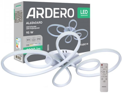 Світлодіодний світильник Ardero AL6540ARD FABIO М 95W 8200Lm 3000K-6000K білий