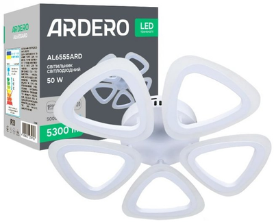 Світлодіодний світильник Ardero AL6555ARD CLOVER 50W 5300Lm 5000K білий
