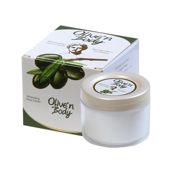 Зволожувальний крем для обличчя з екстрактом листя оливи та алое Olive’n Body, 100 мл