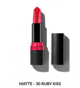 Матовая губная помада Avon «Ультра» 30 Ruby Kiss/30 Рубиновый поцелуй