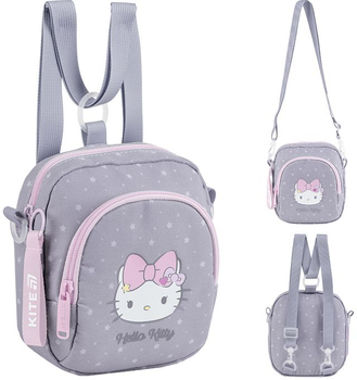 Сумка-рюкзак дитяча Kite Kids Hello Kitty 16.5х15х7 Сіра (HK25-2620-1)