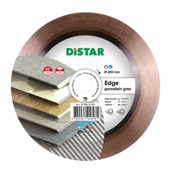 Диск алмазный отрезной Distar 7D 1A1R 250 EDGE 250x25,4 керамика, мрамор, керамогранит 11120421019