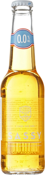 Сидр игристый Sassy Alcohol Free полусладкий безалкогольный 0% 0.275 л (3770004927586)