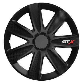 Колпаки на колеса R13 Versaco GTX Carbon Black черного цвета