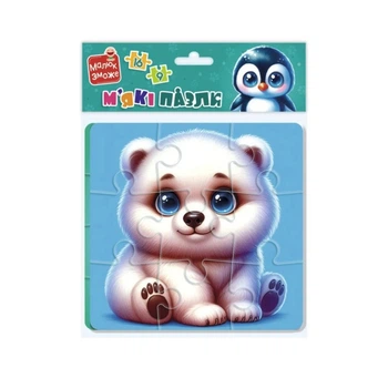 Детский мягкий пазл "Мишка и пингвиненок" VT1102-38, 25 элементов Vladi Toys VT1102-38