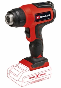Мощный фен аккумуляторный Einhell TE-HA 18 Li-Solo: с АКБ18 V 4.0 Ah, 350°С / 550°С, 200л/мин.,вес 0.61 кг