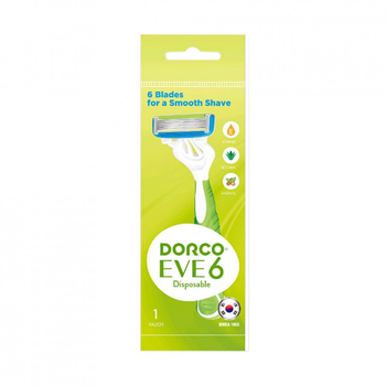 Бритва Dorco EVE 6 Disposable для жінок 6 лез 1 шт. (8801038584461)
