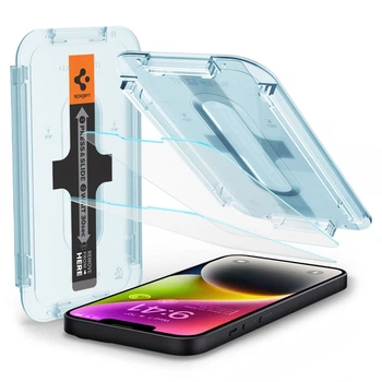 Защитное стекло Spigen Glas.tR EZ FIT 2-Pack (Open Sensor) для iPhone 17e/16e/14/13 Pro/13 Clear (AGL03385)