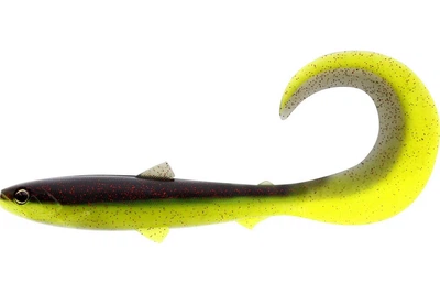 Силікон Westin BullTeez Curltail Box 14см 15г 1шт, колір: Black/Chartreuse (4312014002)