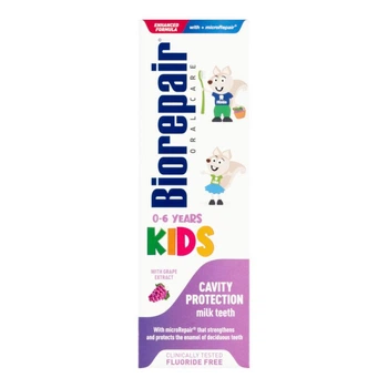 Укрепляющая и защитная молочная зубная паста со вкусом винограда BIOREPAIR Kids 50 мл (03025B)