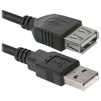 Кабель USB AM-AF (продолжитель), 3.0 м, черный, 02-10 Defender