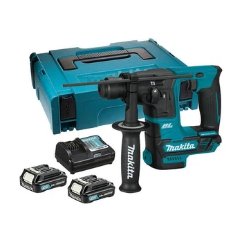 Профессиональный аккумуляторный перфоратор Makita HR140DWAJ : 1.0 Дж, 10.8В (АКБ 2шт 2Ач и ЗУ)