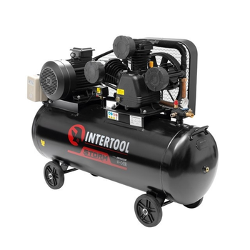 Компрессор INTERTOOL PT-0040, 200 л, 7,5 кВт, 380 В, 8 атм, 1050 л/мин. 3 цилиндра