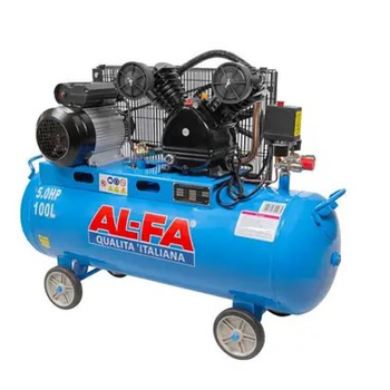 Масляный поршневой компрессор AL-FA ALC 100-2 : 100л, 3.8кВт, 10бар (ALC-100-2)