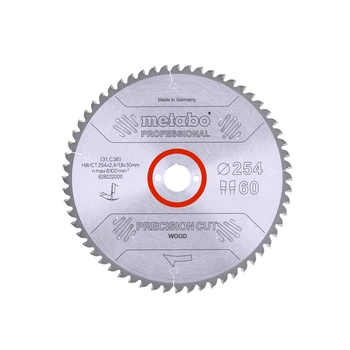 Диск пильный Metabo 628222000 HW/CT 60 WZ5 254*2,4*30 мм