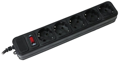 Фильтр питания Maxxter 5 розеток 4.5м (SPM5-G-15B) черный