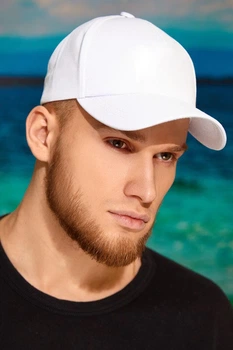 Бейсболка унисекс Braxton (1372-3) 52511 56-60 Белый (56101)