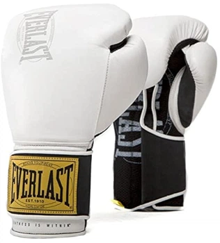 Боксерские перчатки Everlast 1910 Classic Training Glove P00001705 12 унций Белые (009283600136)
