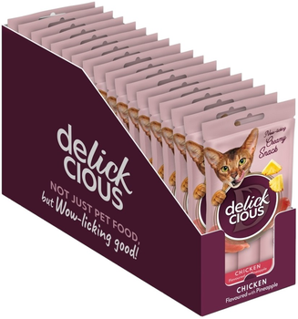 Кремовое лакомство Delickcious Курица с ананасом 4 х 15 г 18 шт. (D6251102)