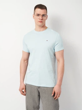 Футболка хлопковая мужская Tommy Hilfiger 11439.5 XL Голубая (smt2000000026930)