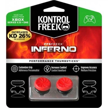 Накладки на стики KontrolFreek Inferno Red для Xbox One, Series SX