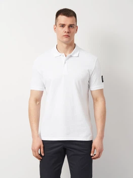 Поло длинное мужское Calvin Klein Jeans 11481.2 S Белое (smt2000000032665)