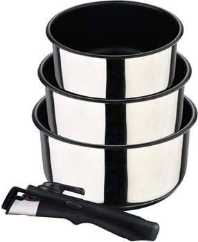 Набор ковшей со съемной ручкой Bergner Click&cook 1.5/2.1/3 л (BG-32293-MM)