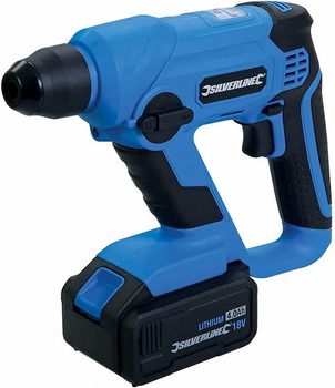Перфоратор Silverline 949611 18 В SDS, 1 х 4,0 Ач литий-ионный аккумулятор, беспроводной, синий