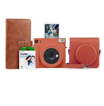 Набор камера моментальной печати Fujifilm Instax Square SQ 1 Orange + Чехол + Фотоальбом + Фотопленка 10шт
