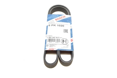 Ремень генератора Lada Kalina 1.4 08-13/ MB 190 W201 2.0-82-93/ 210-410 2.9 -96 6PK1020 - 1 987 947 817 BOSCH
