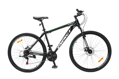 Велосипед CrossBike Energy 29" 19" Чорний-Зелений