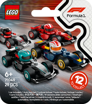 Конструктор LEGO Minifigures Коллекционные автомобили для гонок F1 29 деталей (71049)