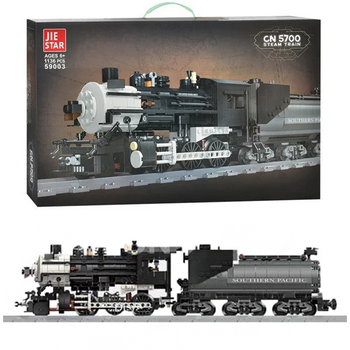 Залізниця конструктор 1136 деталей Паровоз Southern Pacific" 59003
