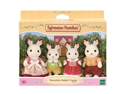 Zestaw zabawek Sylvanian Families Rodzina królików z czekoladowymi uszkami 5655 (5054131056554)