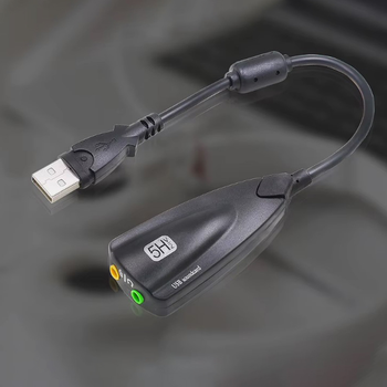 Звукова Карта USB Digital 5Hv2 7.1 3D Чорний (1001-258-01)
