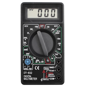 Тестер 832-2 10 А 200 Ом 1000 В Black (3120)
