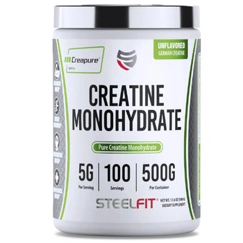 Креатин SteelFit Creapure Creatine Monohydrate, 500 г Без вкуса (креатин моногидрат)