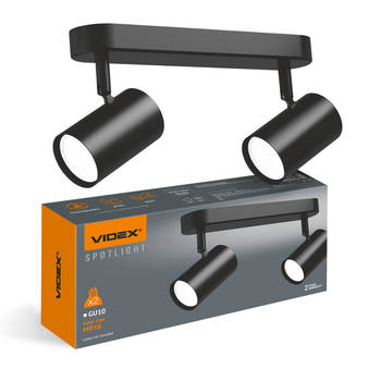 Светильник-спот VIDEX Spotlight 2xGU10 VL-SPF05B-BPB