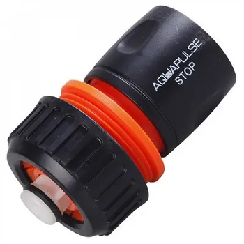 Коннектор с аквастопом 3/4" 19мм для поливочного шланга Aquapulse Standart