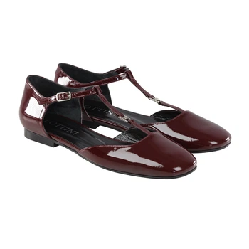 Балетки Lottini 32-0186 бордовий, 38